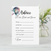Ratschlag für die Braut und den Regenbogenschüssel Einladung (Stehend Vorderseite)