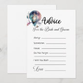 Ratschlag für die Braut und den Regenbogenschüssel Einladung (Vorne/Hinten)