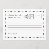 Ratschlag für die Bride, die Luftpostkarte zu sein Hinweiskarte (Vorderseite)