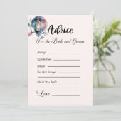 Ratschlag für die Schale "Brie and Groom Rainbow" Einladung (Stehend Vorderseite)