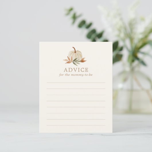 Ratschlag für Mommy to Be Little Pumpkin Baby Show (Stehend Vorderseite)