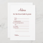 Ratschlag Hochzeitsbrauenteich Feiertagskarte (Vorne/Hinten)