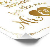 Ratschlag und gute Wünsche Party Hochzeitszeichen  Fotodruck (Ecke)