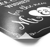 Ratschlag und Wünsche Party Hochzeitszeichen Fotodruck (Ecke)