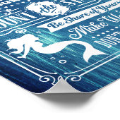 Ratschläge aus dem Niedlichen Strand des Ozeans Poster (Ecke)