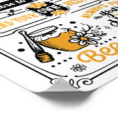 Ratschläge aus einem Niedlichen Honigbienenangebot Poster (Ecke)