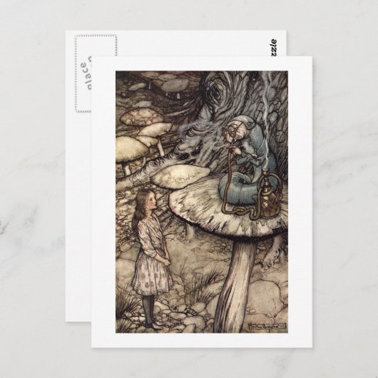 Ratschläge aus einer Raupe Postkarte (Vorne/Hinten)