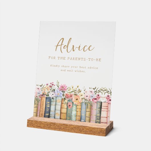 Ratschläge Baby Dusche Akryllische Beschriftung Acrylschild