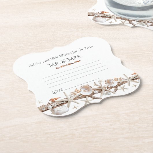 Ratschläge & Brunnen Seashells Perlen Seeteufel Untersetzer (angewinkelt)