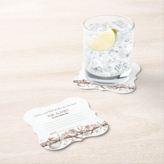 Ratschläge & Brunnen Seashells Perlen Seeteufel Untersetzer (Vor Ort)