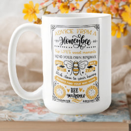 Ratschläge einer Honigbiene Kaffeetasse