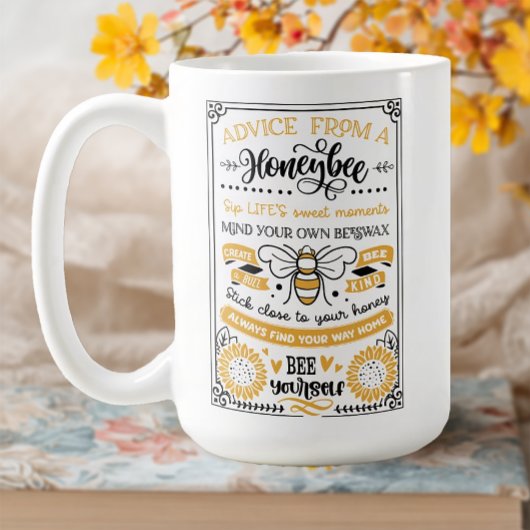 Ratschläge einer Honigbiene Kaffeetasse