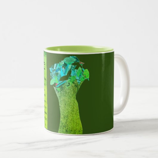 Ratschläge eines Baumes Zweifarbige Tasse (VorderseiteRechts)