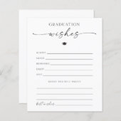 Ratschläge für Abschluss und wünscht Karten (Vorne/Hinten)