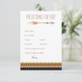 Ratschläge für Arrow-Vorhersagen Kinderdusche Einladung (Stehend Vorderseite)