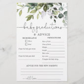 Ratschläge für Babyvorhersagen: geschlechtsneutral (Vorderseite)