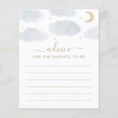 Ratschläge für das Baby Duschspiel der Eltern Mond (Vorderseite)