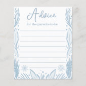 Ratschläge für das Babyduschenspiel der Eltern (Vorderseite)