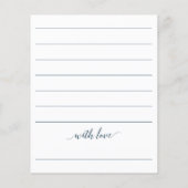 Ratschläge für das Hochzeitsspiel der Neugeborenen (Rückseite)