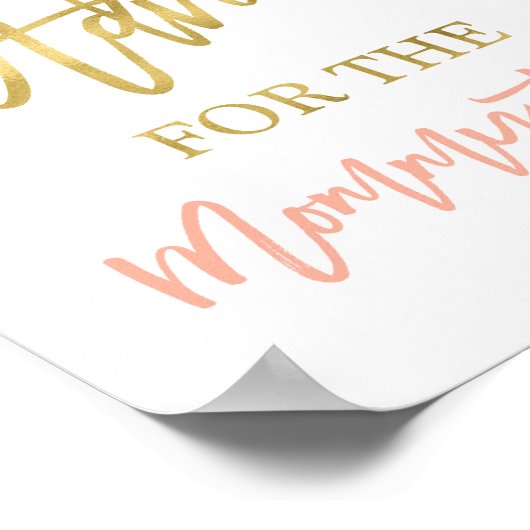 Ratschläge für das Unterschreiben der Mutter Poster (Ecke)