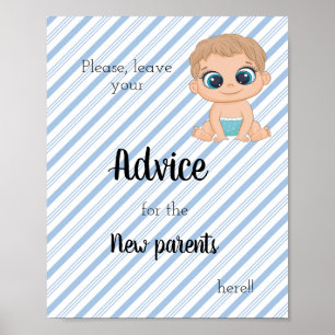 Ratschläge für den Baby-Boy der Neueltern Poster