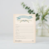 Ratschläge für die Babyduschkarte Einladung (Stehend Vorderseite)