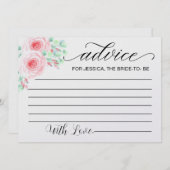 Ratschläge für die Begleitung von Brautpartys Einladung (Vorne/Hinten)