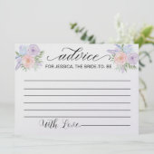 Ratschläge für die Begleitung von Brautpartys Einladung (Stehend Vorderseite)