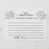 Ratschläge für die Begleitung von Brautpartys Einladung (Vorne/Hinten)