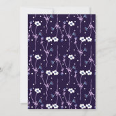 Ratschläge für die Braut und die dunkle Blüte Einladung (Rückseite)