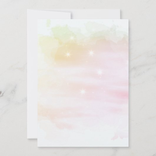 Ratschläge für die Braut- und Gräuelrosa-Sterne Einladung (Rückseite)