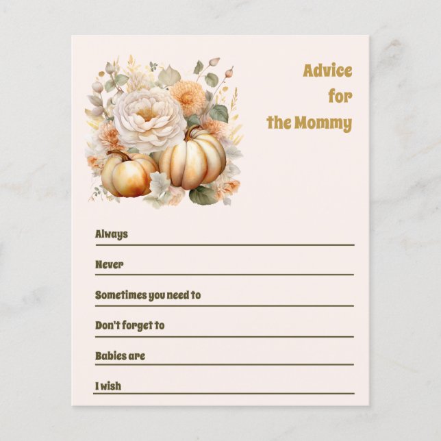 Ratschläge für die Dusche von Mami. (Vorderseite)