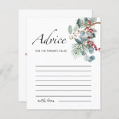 Ratschläge für die Eltern als Karte (Vorne/Hinten)