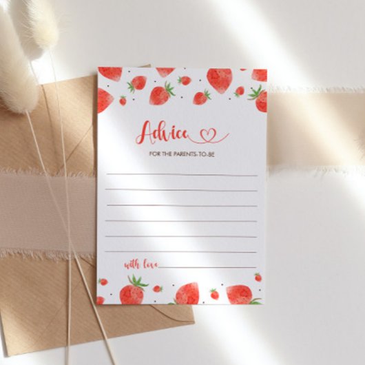 Ratschläge für die Eltern, Berry Sweet Baby Dusche Einladung