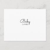 Ratschläge für die Elternschaft Ankündigungspostkarte (Rückseite)