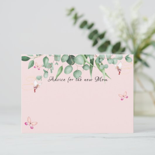 Ratschläge für die junge Mutter Dankeskarte (Stehend Vorderseite)