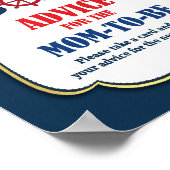 Ratschläge für die Mama, Babydusche zu machen Poster (Ecke)