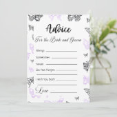 Ratschläge für die modernen Schmetterlinge von Bra Einladung (Stehend Vorderseite)