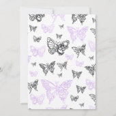 Ratschläge für die modernen Schmetterlinge von Bra Einladung (Rückseite)