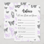 Ratschläge für die modernen Schmetterlinge von Bra Einladung (Vorne/Hinten)