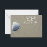 Ratschläge für die Muschel "Bride to Be Beach Sea" Hinweiskarte<br><div class="desc">Tipp für die Bride to Be Beach Sea Muschel Cards - ideal für ein Brautparty,  Junggeselinnen-Abschied,  Begrüßungstasche oder eine Gästebuchalternative für die Hochzeit!</div>
