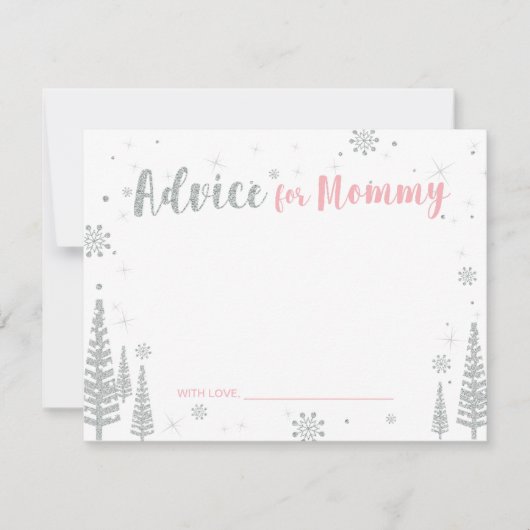 Ratschläge für die Mutter, Baby-Duschberatungskart Einladung (Vorderseite)