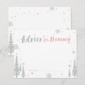 Ratschläge für die Mutter, Baby-Duschberatungskart Einladung (Vorne/Hinten)