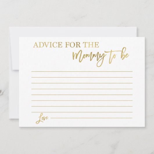 Ratschläge für die Mutter Einladung (Vorderseite)