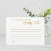 Ratschläge für die Mutter Einladung (Stehend Vorderseite)