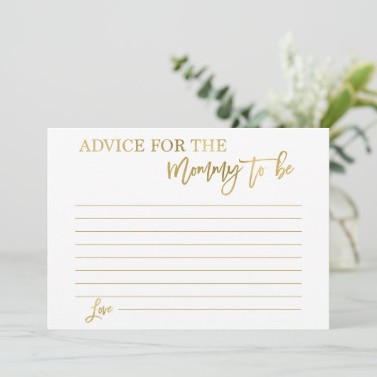 Ratschläge für die Mutter Einladung (Stehend Vorderseite)