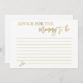 Ratschläge für die Mutter Einladung (Vorne/Hinten)