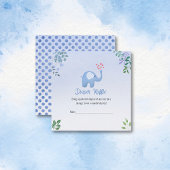 Ratschläge für Elefanten mit blühenden Herzen Begleitkarte