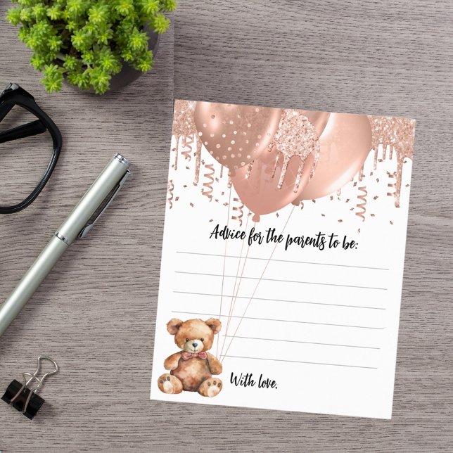 Ratschläge für Eltern Ballons Teddy Bär Babydusche (Von Creator hochgeladen)