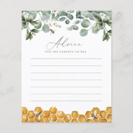 Ratschläge für Eltern Bee Greenery Baby Shower Gam